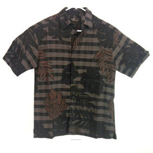 Cafe Luna Floral Hawaiian Shirt M Medium A0132